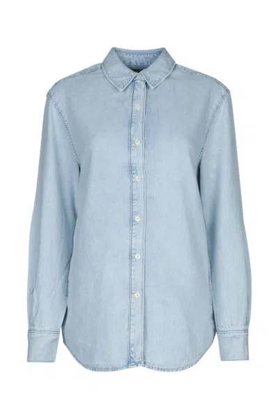 Calvin Klein Ls Lw Denim Shirt In Denimlight