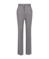 Calvin Klein Straight Leg Trousers With Belt Loops And Pockets In Gray