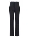 Calvin Klein Straight Leg Trousers With Belt Loops And Pockets In Black