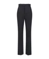 Calvin Klein Straight Leg Trousers With Belt Loops And Pockets In Black