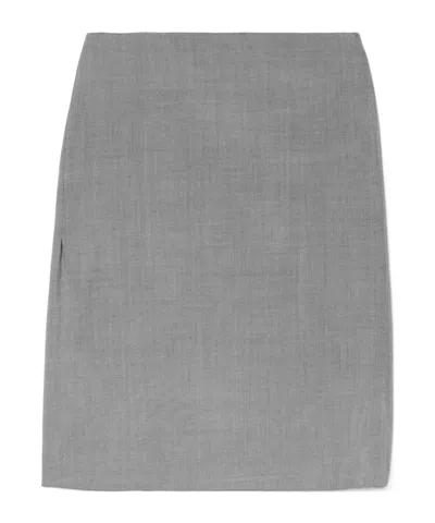 Calvin Klein Luna Midi Skirt In Gray