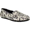 Calvin Klein Lunya Penny Loafer In Black,white Snake