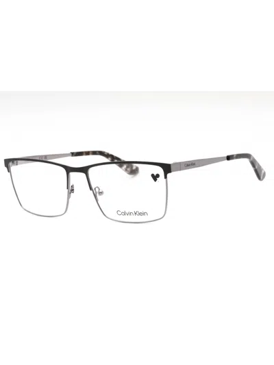Calvin Klein Luxury Men's Rectangular Eyeglasses With Sleek Design In Black