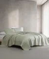 Calvin Klein Lyocell Solid 3-pc. Quilt Set, Queen In Absinthe Green
