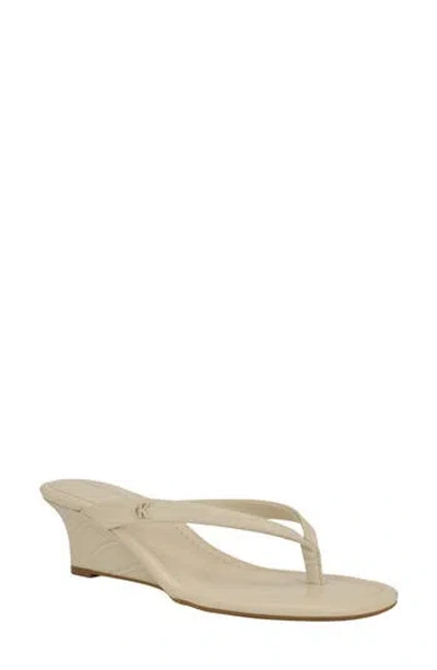 Calvin Klein Maggy Wedge Slide Sandal In Neutral