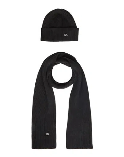 Calvin Klein Man Accessories Set Black Size Onesize Polyamide, Viscose, Wool, Cashmere