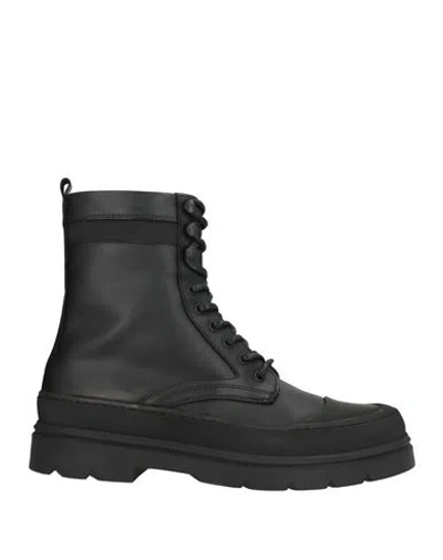 Calvin Klein Man Ankle Boots Black Size 9 Leather
