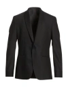 Calvin Klein Man Blazer Black Size 42 Polyester, Elastane In Black