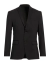 Calvin Klein Man Blazer Black Size 46 Wool, Elastane In Black