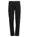 Calvin Klein Man Jeans Black Size 30w-30l Cotton, Polyester, Modal, Elastane In Blue