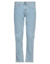 Calvin Klein Man Jeans Blue Size 31w-30l Cotton, Polyester, Elastane In Blue