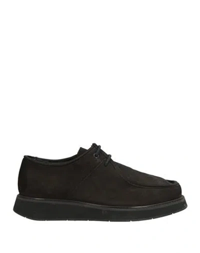 Calvin Klein Man Lace-up Shoes Black Size 8 Leather