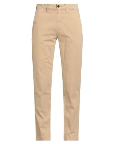 Calvin Klein Man Pants Beige Size 33w-32l Cotton, Elastane In Neutral