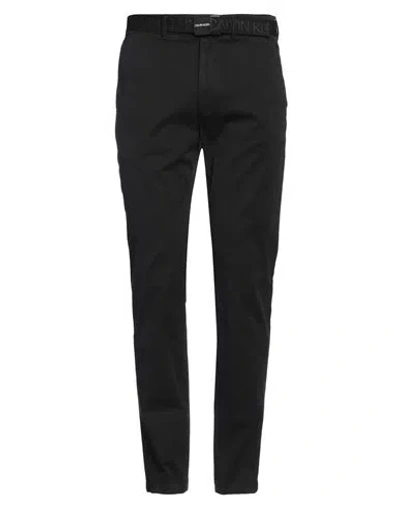 Calvin Klein Man Pants Black Size 31w-32l Cotton, Elastane In Black