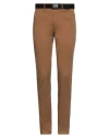 Calvin Klein Man Pants Camel Size 32w-32l Cotton, Elastane In Beige