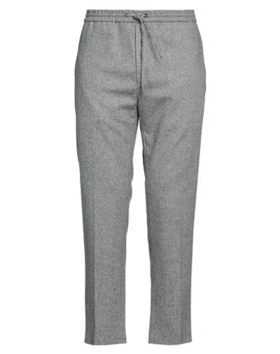 Calvin Klein Man Pants Grey Size L Wool, Polyester, Elastane In Gray