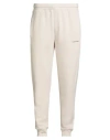 Calvin Klein Man Pants Ivory Size Xs Cotton, Polyester In Neutral