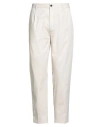 Calvin Klein Man Pants Light Grey Size L Organic Cotton, Elastane In White