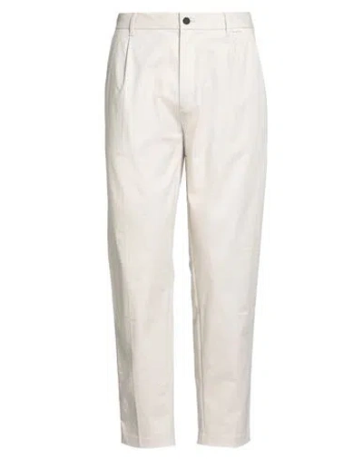 Calvin Klein Man Pants Light Grey Size L Organic Cotton, Elastane In Gray