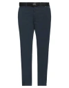 Calvin Klein Man Pants Navy Size 28w-32l Cotton, Elastane In Navy Blue