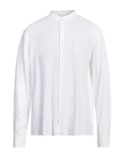 Calvin Klein Man Shirt White Size 17 Linen