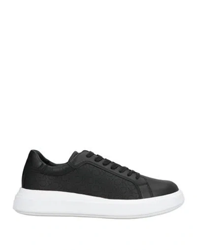 Calvin Klein Man Sneakers Black Size 9 Leather