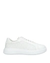 Calvin Klein Man Sneakers White Size 8 Leather