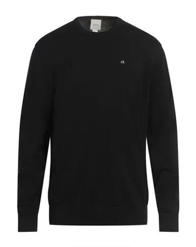 Calvin Klein Man Sweater Black Size Xs Cotton, Silk
