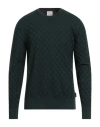 Calvin Klein Man Sweater Dark Green Size L Cotton, Wool