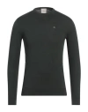 Calvin Klein Man Sweater Dark Green Size Xs Cotton, Silk In Green