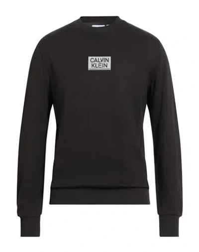 Calvin Klein Man Sweatshirt Black Size S Cotton