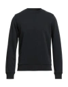 Calvin Klein Man Sweatshirt Black Size S Polyester, Elastane In Black