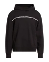 Calvin Klein Man Sweatshirt Black Size Xxl Cotton, Polyester In Black
