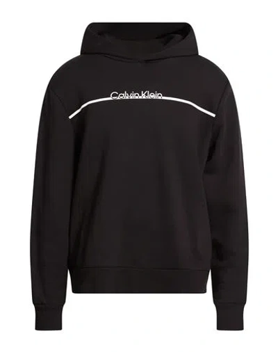 Calvin Klein Man Sweatshirt Black Size Xxl Cotton, Polyester