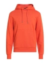 Calvin Klein Man Sweatshirt Orange Size S Cotton