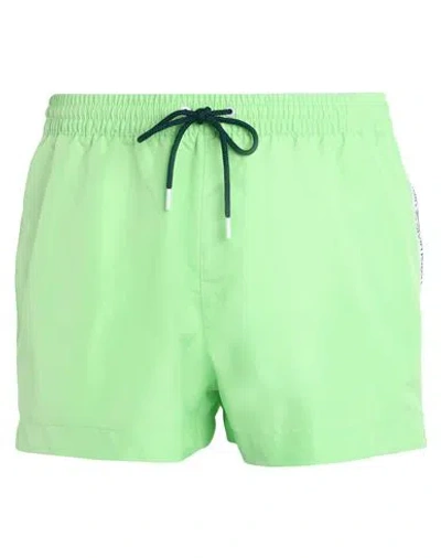 Calvin Klein Man Swim Trunks Light Green Size L Polyester