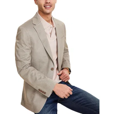 Calvin Klein Mariano Mens Heathered Polyester Sportcoat In Brown