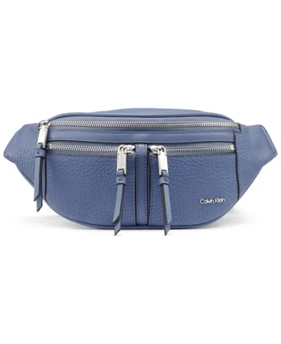 Calvin Klein Marlow Small Belt Bag In Blue Multi