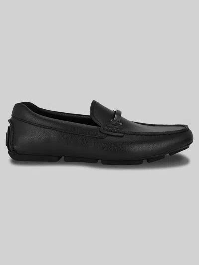 Calvin Klein Maslo Casual Slip-on Moc Toe Loafers In Black