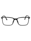 Calvin Klein Matte Black Acetate Glasses In Black