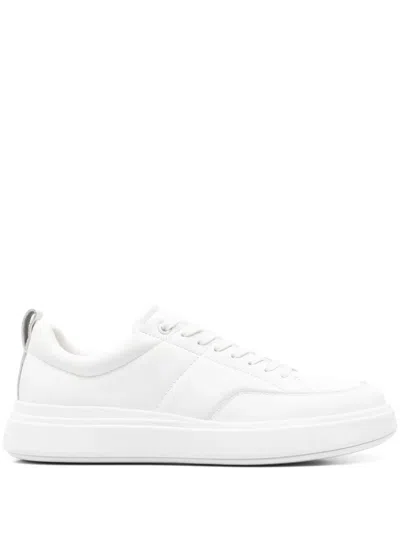 Calvin Klein Matte-finish Sneakers In White