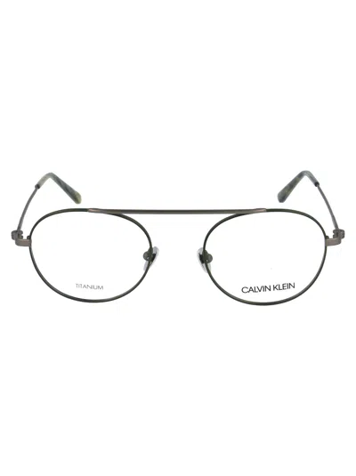 Calvin Klein Matte Hunter Metal Optical Glasses