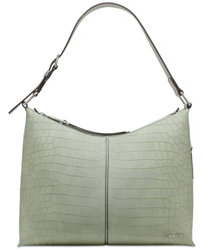 Calvin Klein Max Hobo Shoulder In Desert Sage