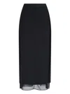 Calvin Klein Maxi Skirt In Black  