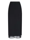 Calvin Klein Maxi Skirt In Black