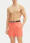 Calvin Klein Medium Double Wb Swimsuit In Orange