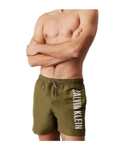 Calvin Klein Medium Drawstring Swim Shorts In Multicolor