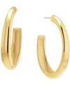 Calvin Klein Medium Modern Purity C-hoop Earrings, 1.97" In Gold