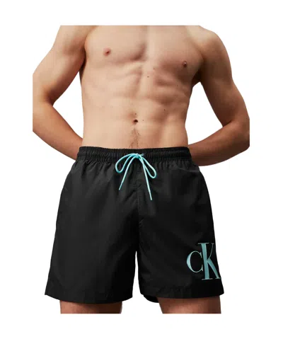 Calvin Klein Medium Rope Swimming Trunks In Black