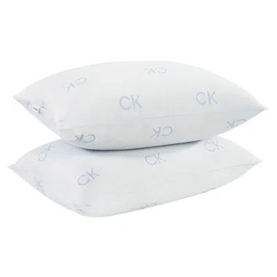 Calvin Klein Medium Support Cooling Pillow In White